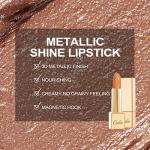 OULAC Metallic Shine Glitter Lipstick - Sahara Gold