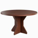 47" Round Dining Table for 4-6 People