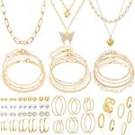 47pcs Gold Jewelry Set for Women’s Gifts