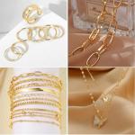 47pcs Gold Jewelry Set for Women’s Gifts