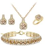 Cubic Zirconia Wedding Jewelry Set for Brides
