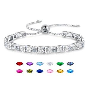 ETERMOL Birthstone Adjustable Bracelet for Women
