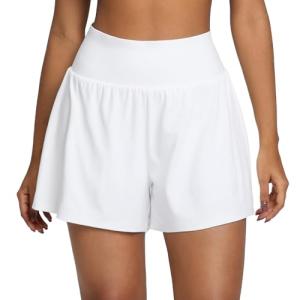 BRXL Women's 2-in-1 High Waisted Running Shorts