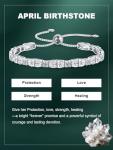 ETERMOL Birthstone Adjustable Bracelet for Women