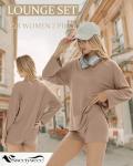Sweetyweee Women's Oversized Lounge Set with Shorts