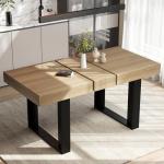 GRAVFORCE Extendable Wooden Dining Table for 4-6