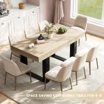 GRAVFORCE Extendable Wooden Dining Table for 4-6