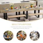 GRAVFORCE Extendable Wooden Dining Table for 4-6