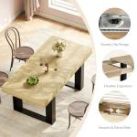 GRAVFORCE Extendable Wooden Dining Table for 4-6