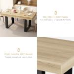 GRAVFORCE Extendable Wooden Dining Table for 4-6