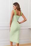 Merokeety Women’s Striped Midi Dress for Summer