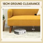 HOMCOM Yellow Velvet 2-Seater Sofa Couch