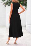 PRETTYGARDEN Women's Midi Cocktail Dress in Black