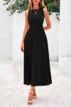 PRETTYGARDEN Women's Midi Cocktail Dress in Black