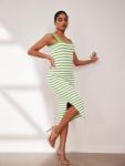 Merokeety Women’s Striped Midi Dress for Summer