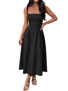 Elegant Square Neck A-Line Cocktail Dress for Women
