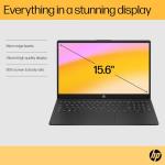 HP 15.6" Laptop | AMD Ryzen 5 | 16GB | 512GB SSD | Windows 11 Home True Vision camera | Long battery life | Ample storage | Anti-glare panel | 15-fc0004sa
