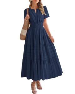 BTFBM Women's Casual Summer Maxi Dress with Pockets