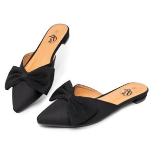 Trary Women's Black Mules - Stylish Summer Flats