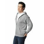 Gildan Unisex Zip-Up Hoodie in Sport Grey