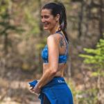 FORLOH Women's SilverLUXE UPF Sports Bra - Green XS