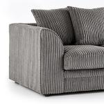 Luxor Grey Jumbo Cord Corner Sofa – 3-4 Seater