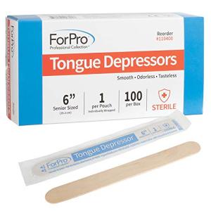 ForPro Senior Tongue Depressors, 100-Count Pack