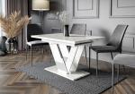 Elegant Extendable Dining Table with Marble Effect