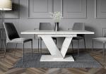 Elegant Extendable Dining Table with Marble Effect