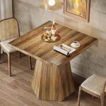 Tribesigns Rustic Brown Dining Table for 4
