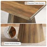 Tribesigns Rustic Brown Dining Table for 4