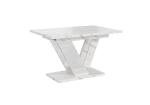 Elegant Extendable Dining Table with Marble Effect