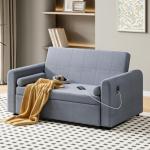 Jooli H 2-Seater Convertible Sofa Bed, Dark Grey