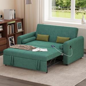 Jooli H 2-Seater Sofa Bed with USB and Pockets