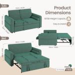 Jooli H 2-Seater Sofa Bed with USB and Pockets