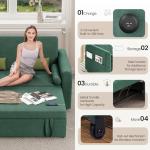 Jooli H 2-Seater Sofa Bed with USB and Pockets