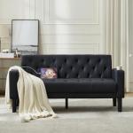 GRAVFORCE 2-Seater Comfy Sofa with USB and Cup Holders