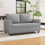YODOLLA Modern 2-Seater Loveseat Sofa in Light Grey