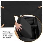 Yaheetech Black 3-Seater Click Clack Sofa Bed