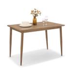 VonHaus 4-Seater Dark Wood Dining Table