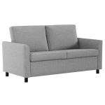 YODOLLA Modern 2-Seater Loveseat Sofa in Light Grey