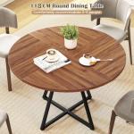 Round Wooden Dining Table for 4-6 People
