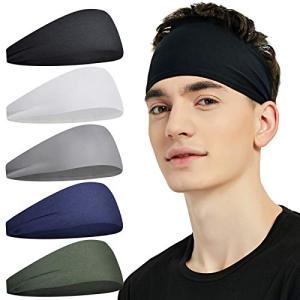 Pilamor Sports Headbands for Active Workouts - 5 Pack