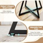 Round Wooden Dining Table for 4-6 People