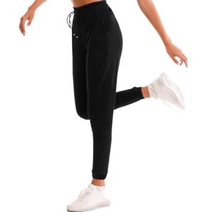 Stanpetix Women's Black Joggers with Pockets