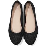 Comfortable Black Round Toe Ballet Flats for Women