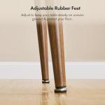 VonHaus 4-Seater Dark Wood Dining Table