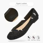 Comfortable Black Round Toe Ballet Flats for Women