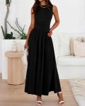 BTFBM Women's Sleeveless Maxi Dress for Summer