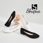 Comfortable Black Round Toe Ballet Flats for Women